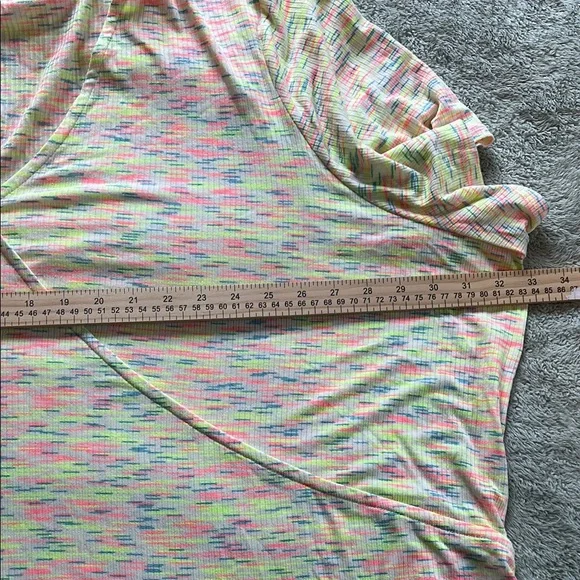 Lane Bryant Multicolored Neon Relaxed Short Sleeve Tee – Plus Size 6X (34-36 NWT - Picture 6 of 9